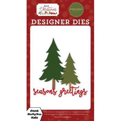 Carta Bella Hello Christmas Die Set - Season´s Greetings